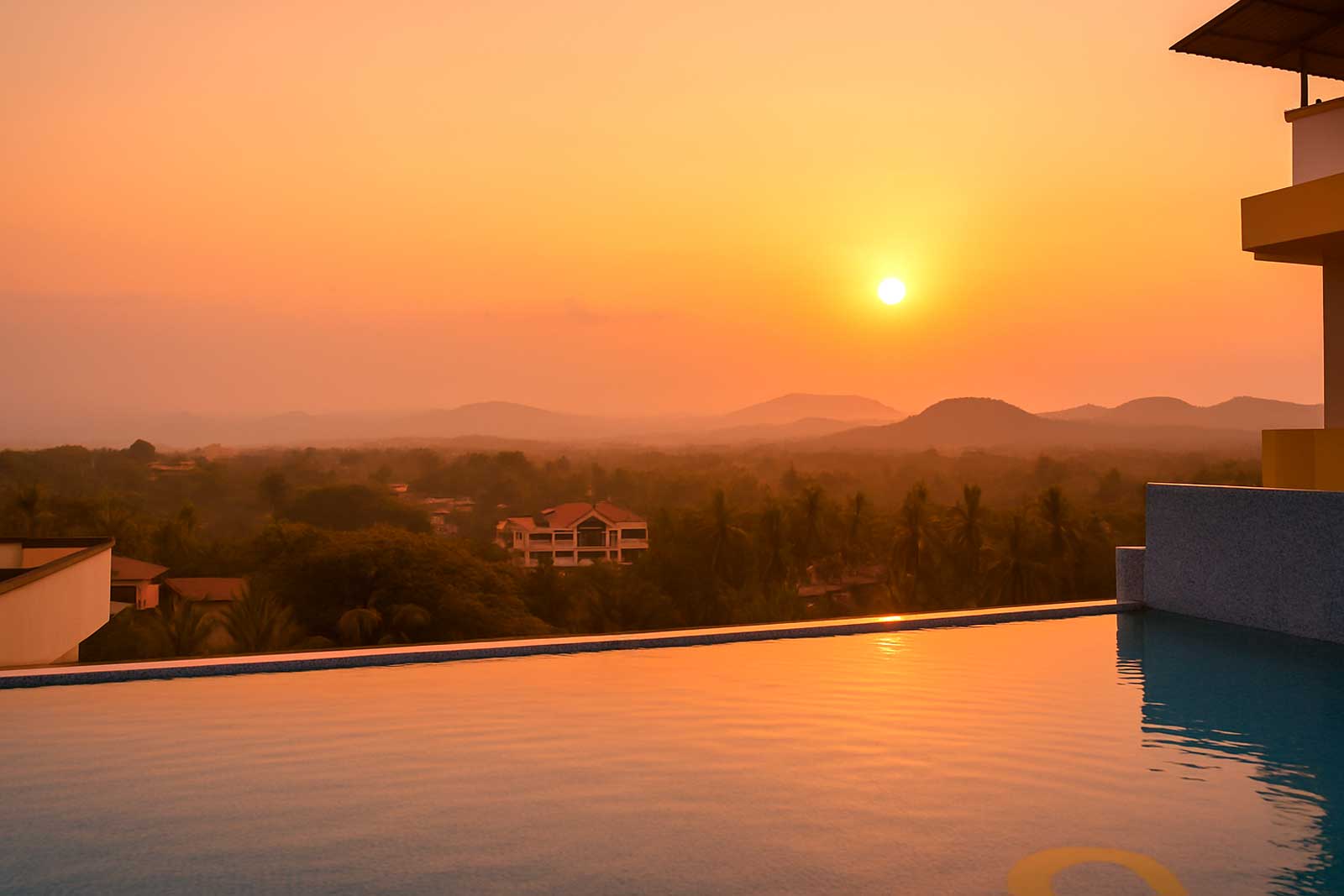 Palladium Pool Sunset